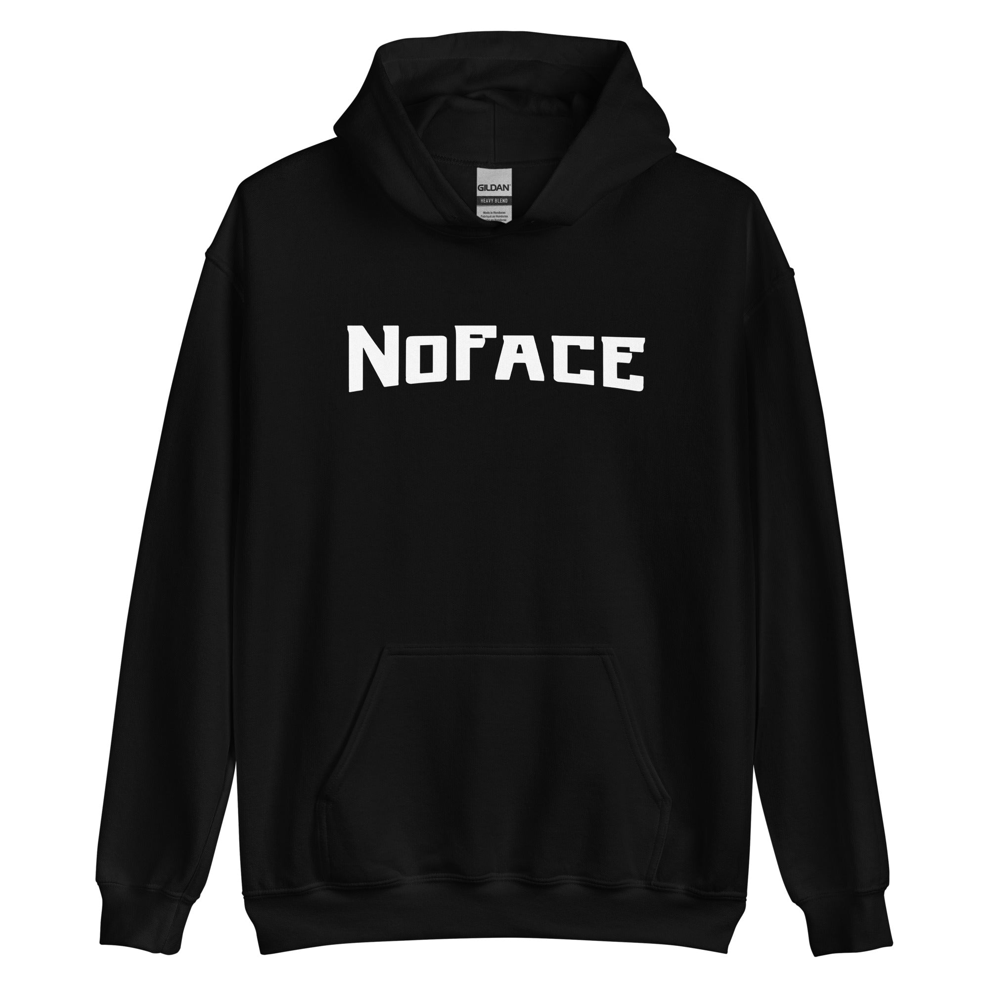 No Face Big Print Hoodie