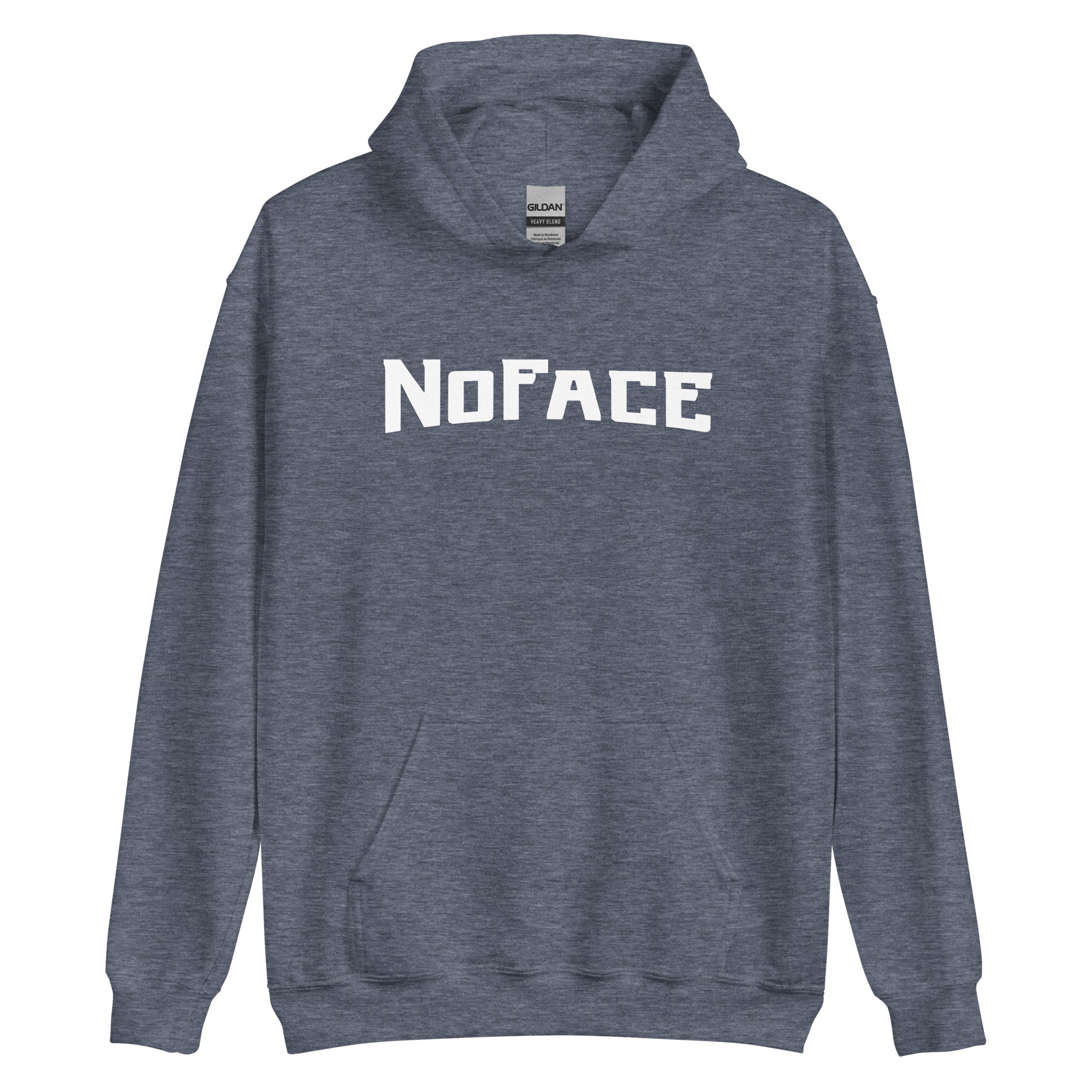 No Face Big Print Hoodie