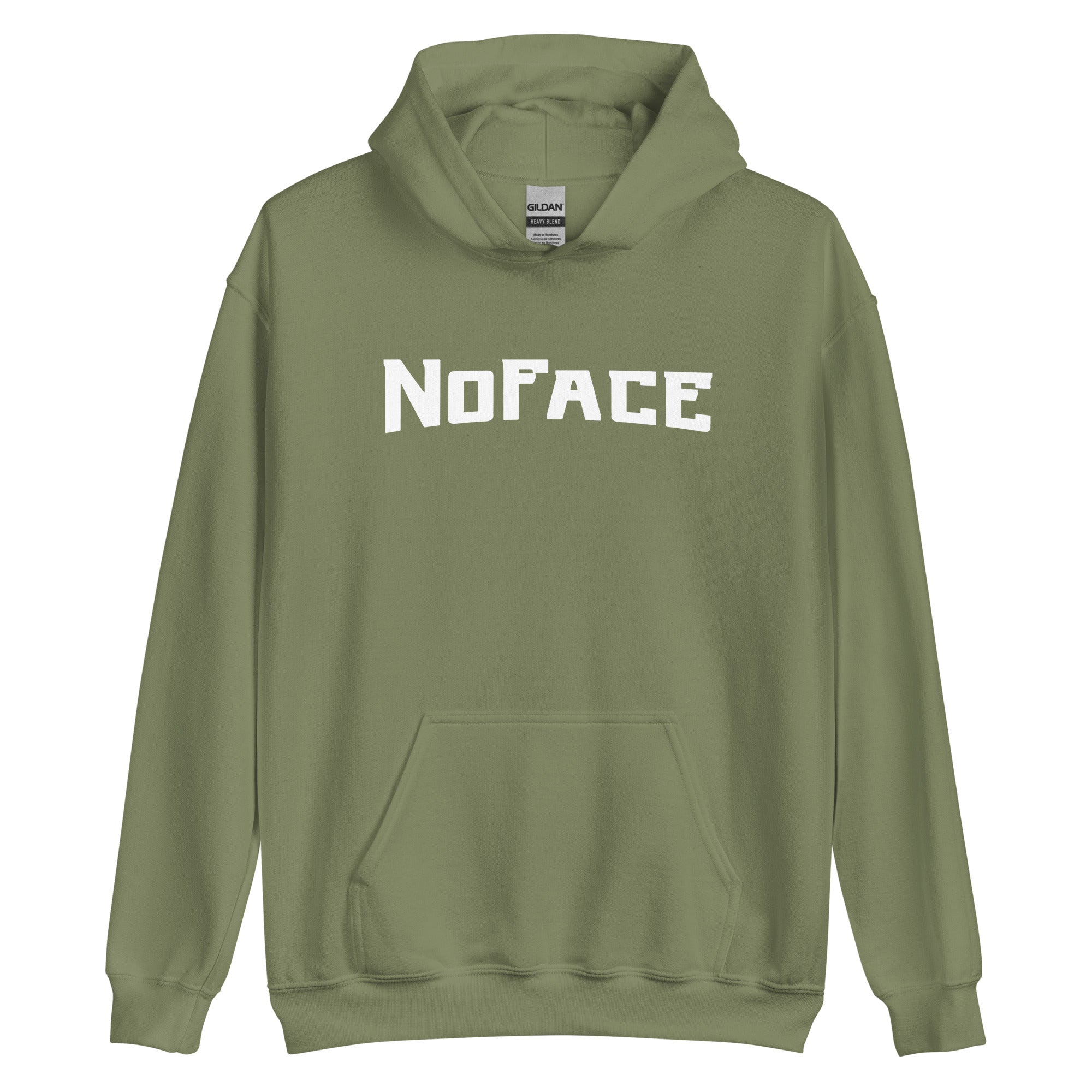 No Face Big Print Hoodie