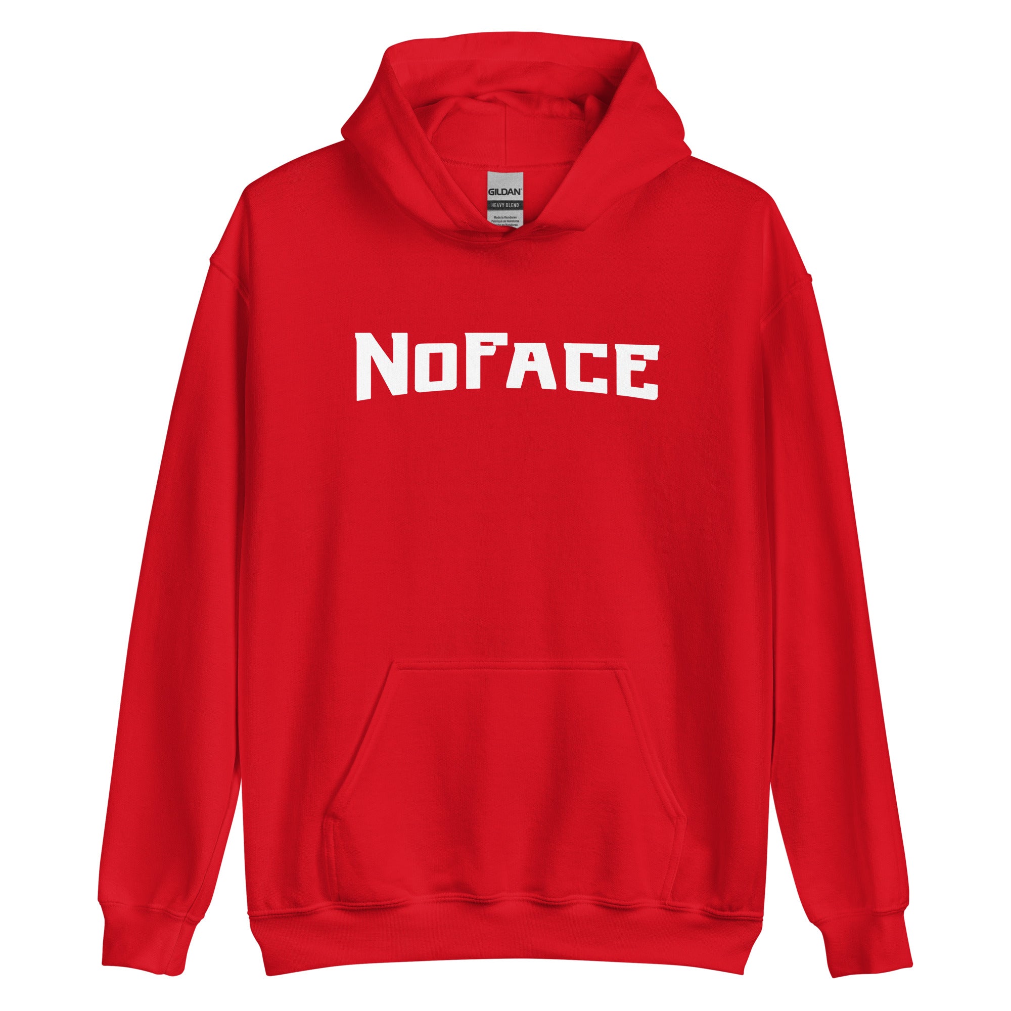 No Face Big Print Hoodie