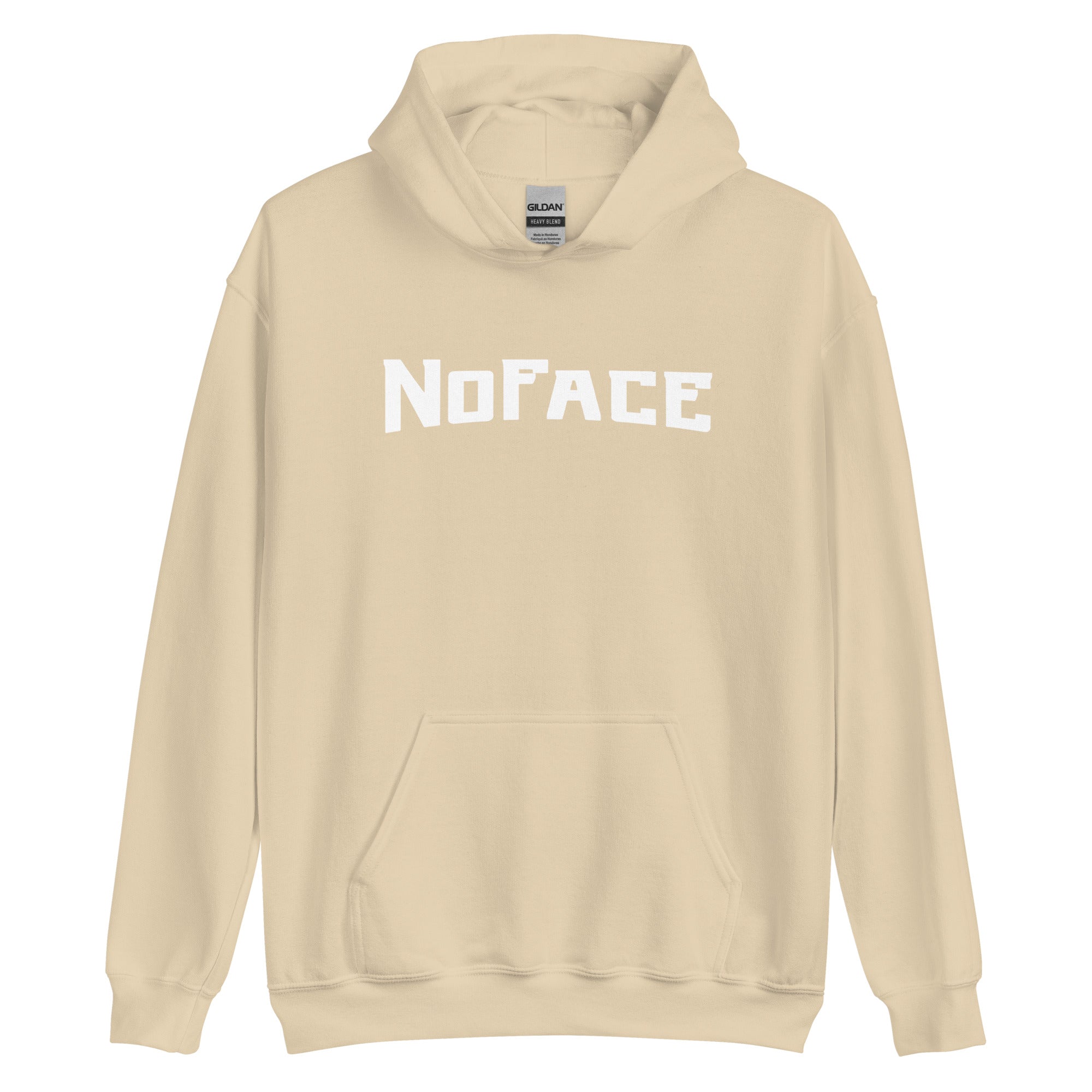 No Face Big Print Hoodie