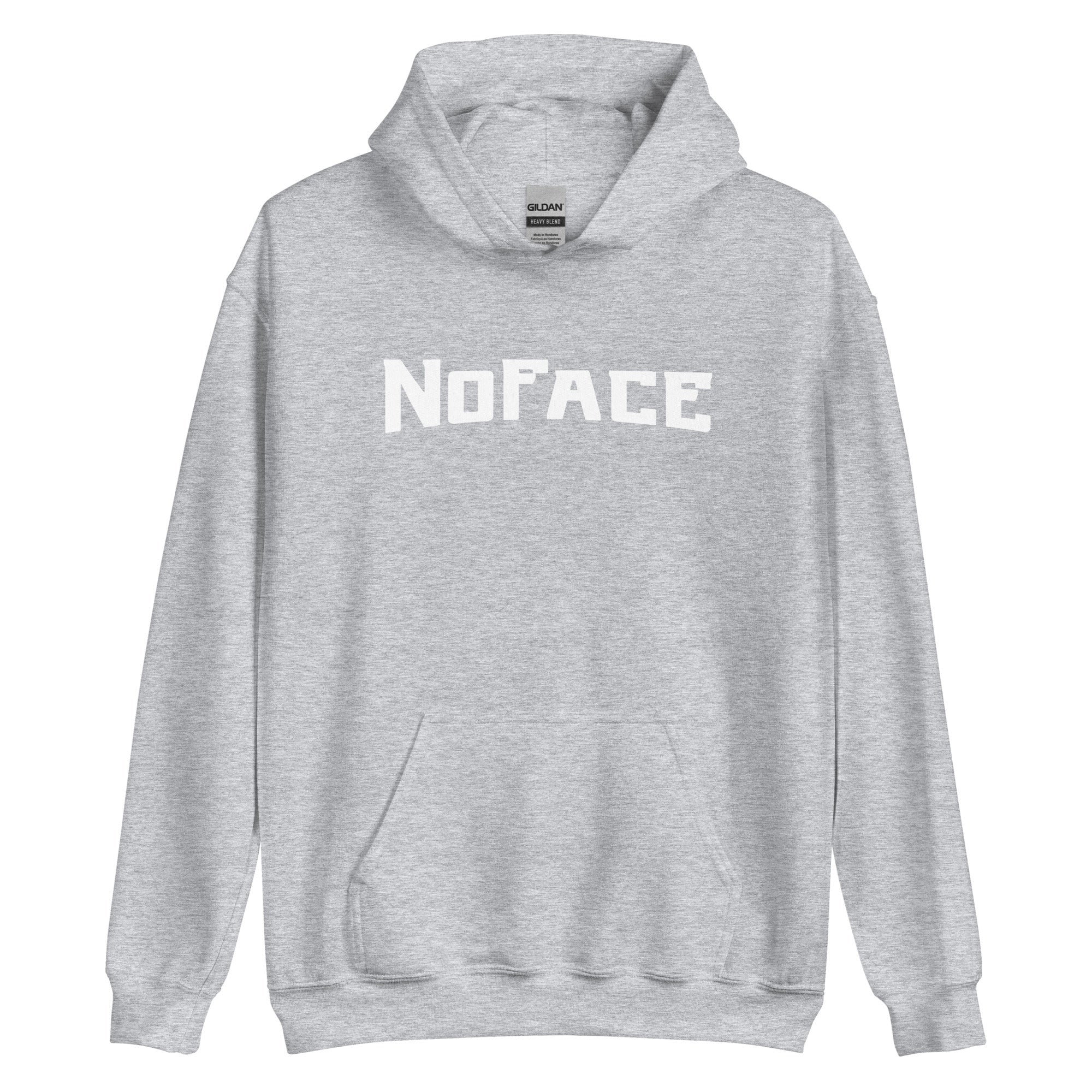 No Face Big Print Hoodie