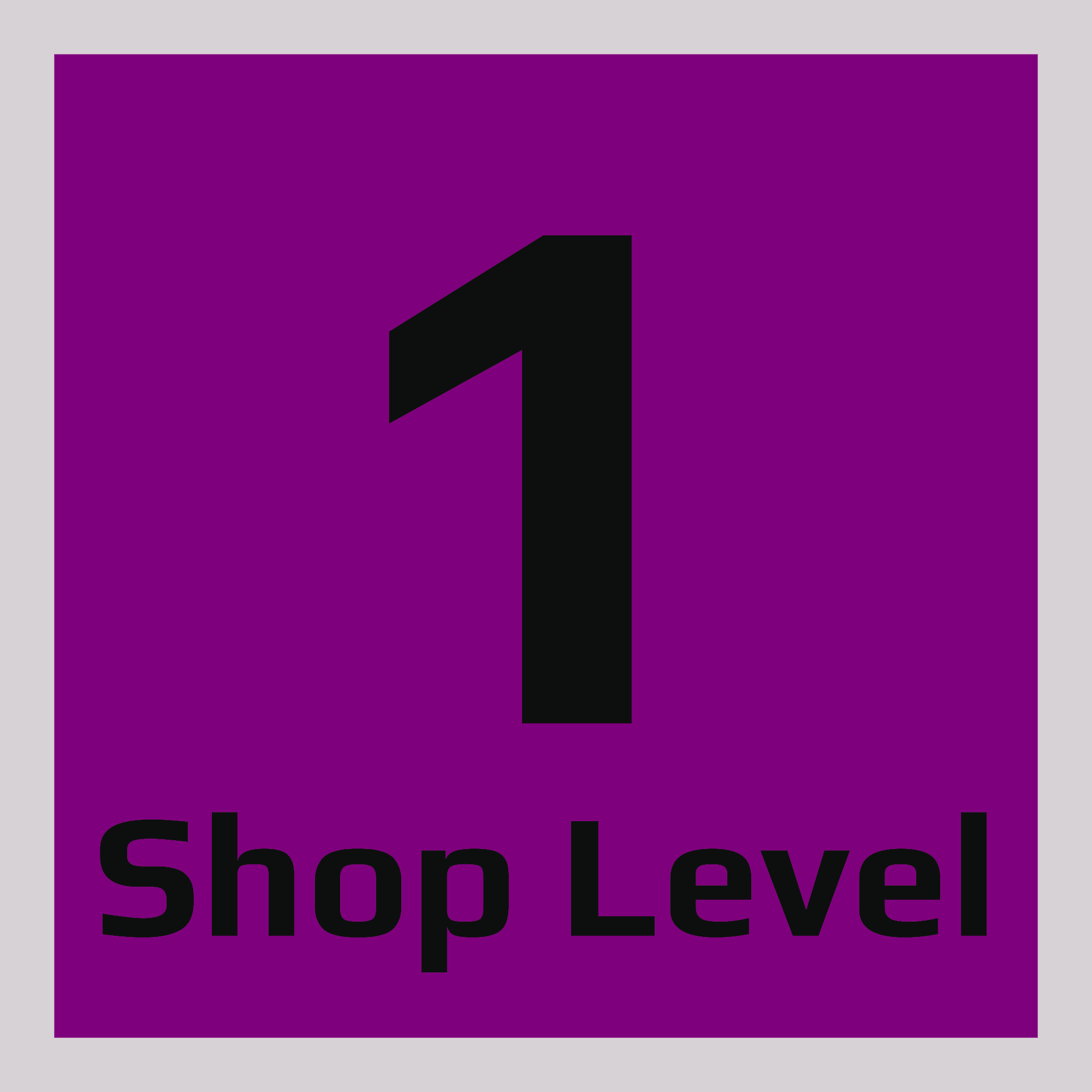 Monthly Shop Level 1