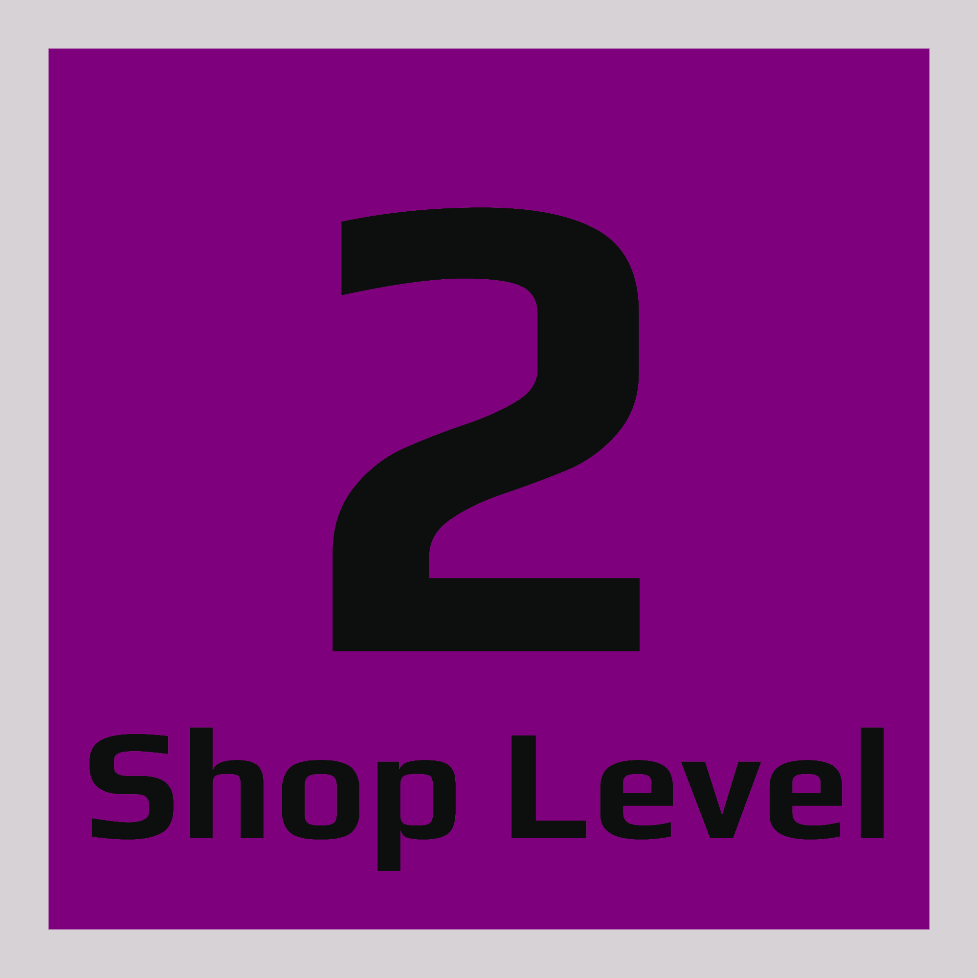 Monthly Shop Level 2