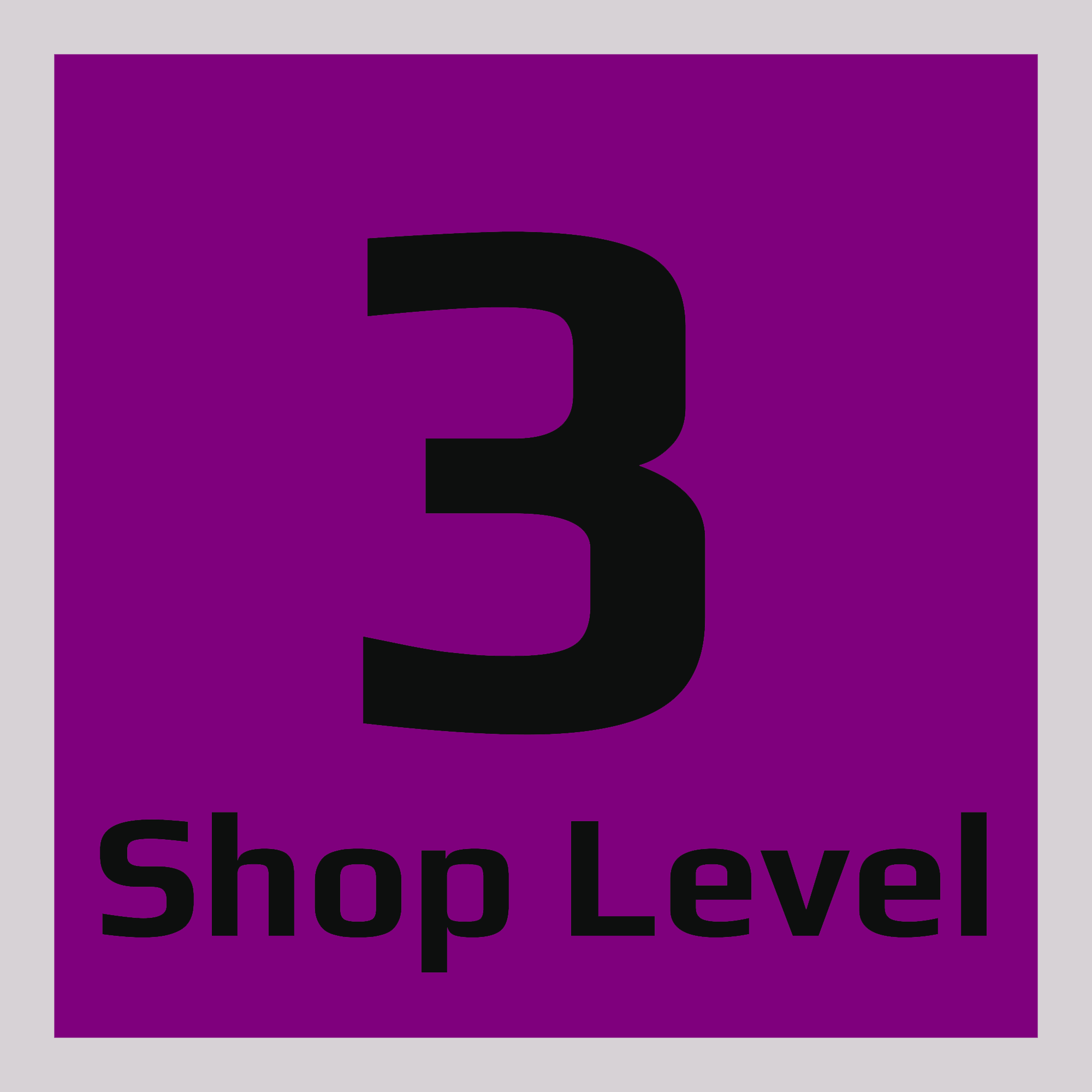 Monthly Shop Level 3